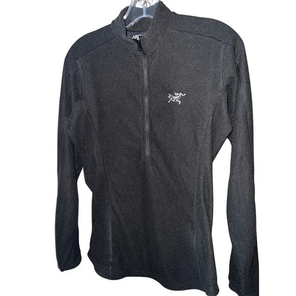 Arc’teryx Women’s Black Fleece Pullover Half Zip Small S - Picture 1 of 6